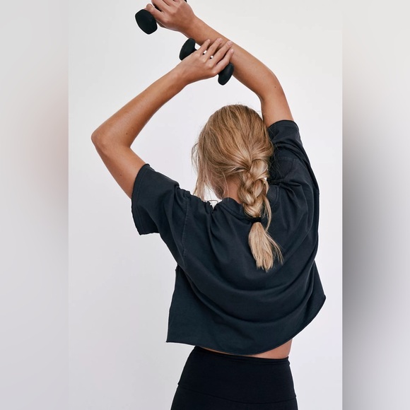 NWT Free People FP Movement Inspire Tee in Black - Picture 3 of 11